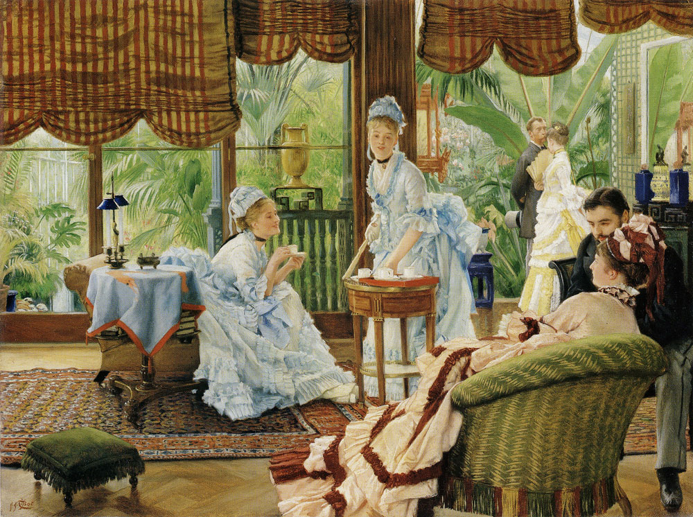 James Tissot - In the conservatory (Rivals)