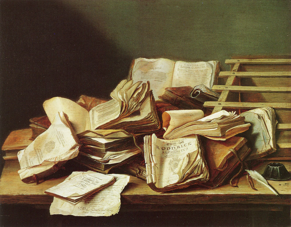 Jan Davidsz. de Heem - Still life with books
