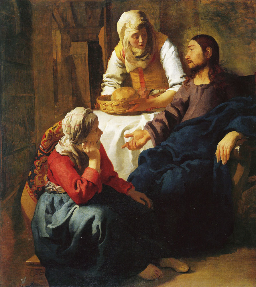 Johannes Vermeer - Christ in the House of Mary and Martha