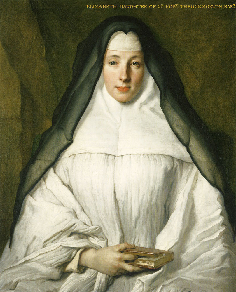 Nicolas de Largilliere - Elizabeth Throckmorton, Canoness of the Order of the Dames Augustines Anlaises