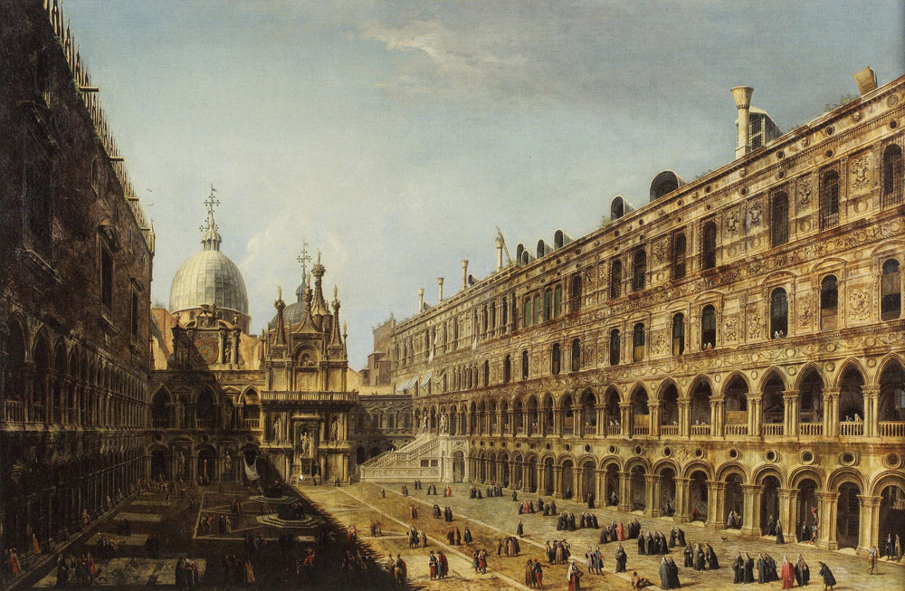 Michele Marieschi - The Courtyard of the Doge's Palace