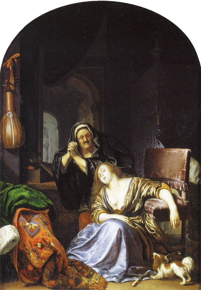 Frans van Mieris the Elder - The death of Lucretia