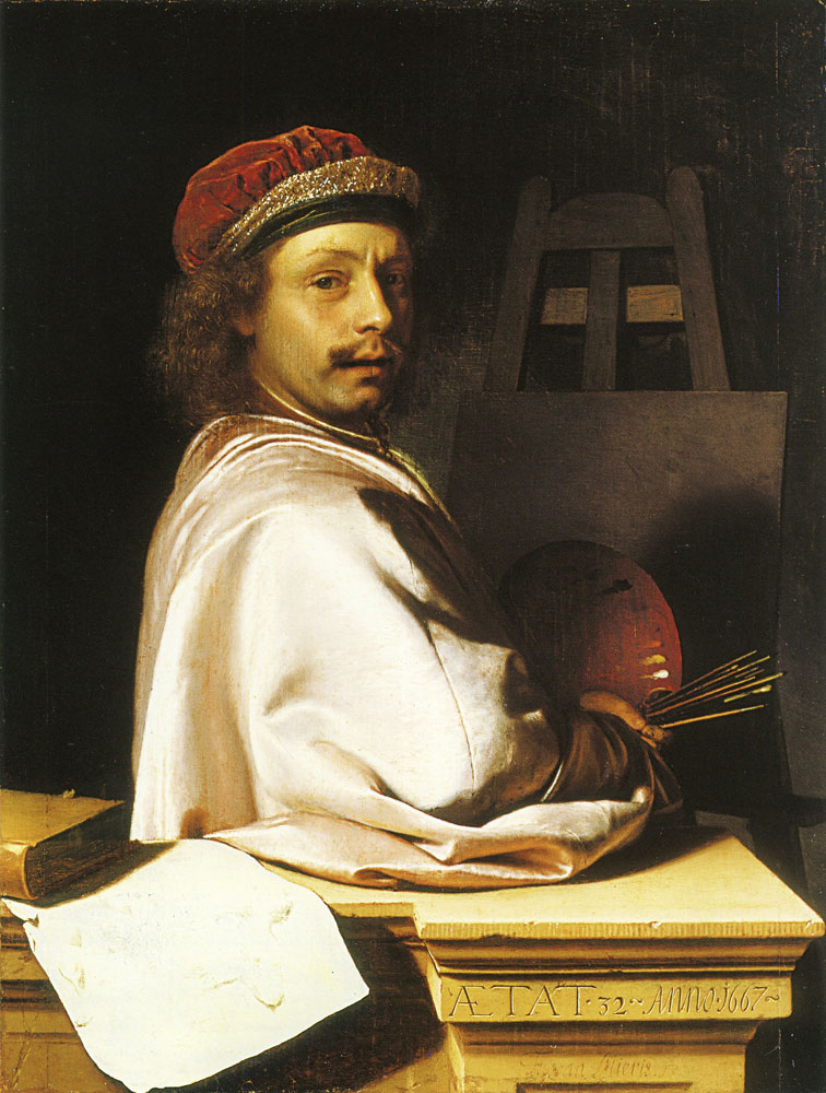 Frans van Mieris the Elder - Self-portrait as a painter