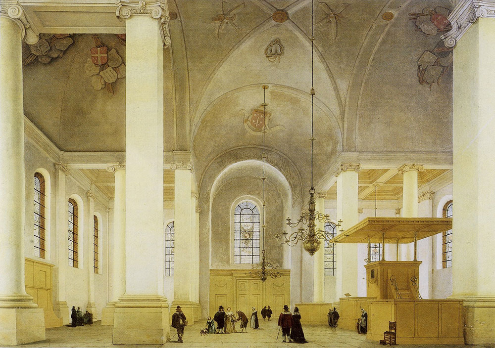 Pieter Saenredam - Interior of the Nieuwe Kerk, Haarlem