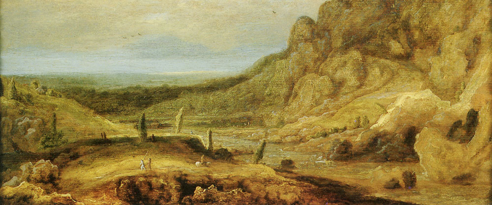 Hercules Segers - River Landscape with Four Trees