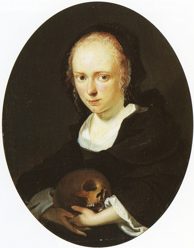 Karel Slabbaert - Posthumous portrait of Cornelia Bouwers, wife of the painter