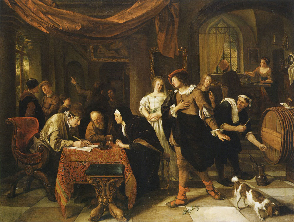 Jan Steen - The Wedding of Tobias and Sarah