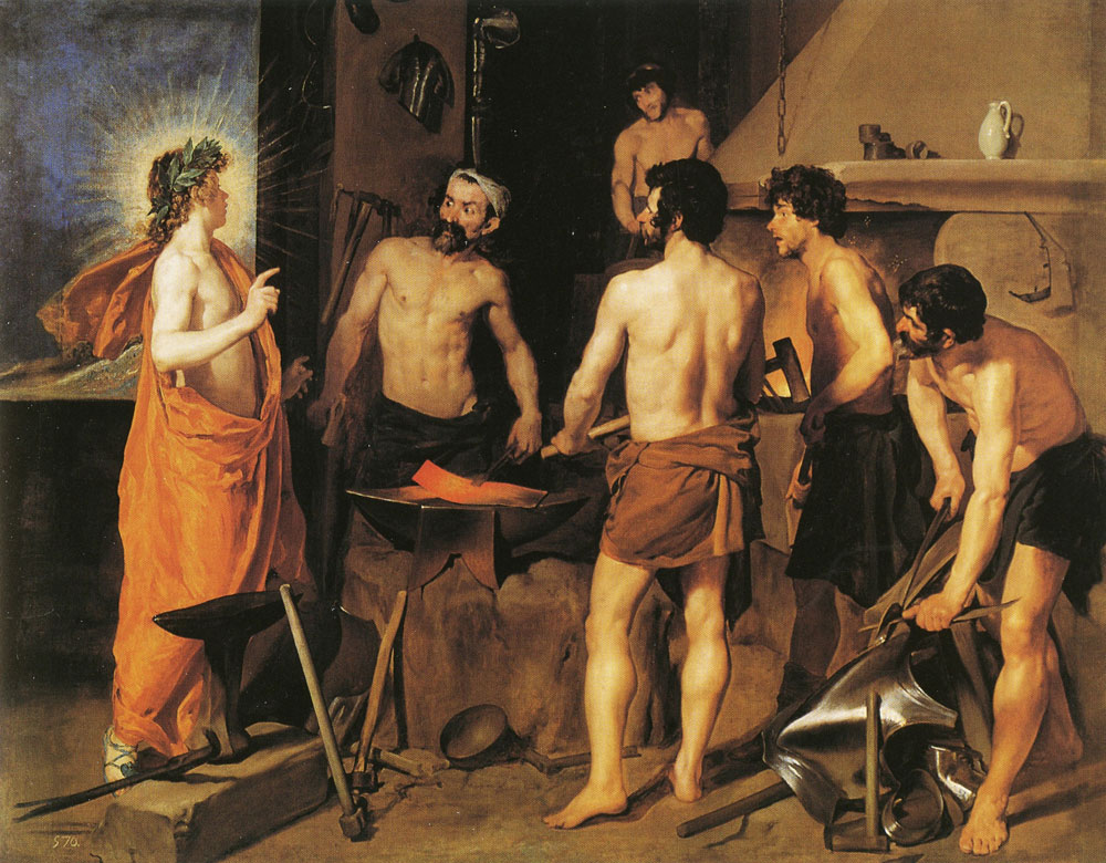 Diego Velazquez - Apollo in the forge of Vulcan