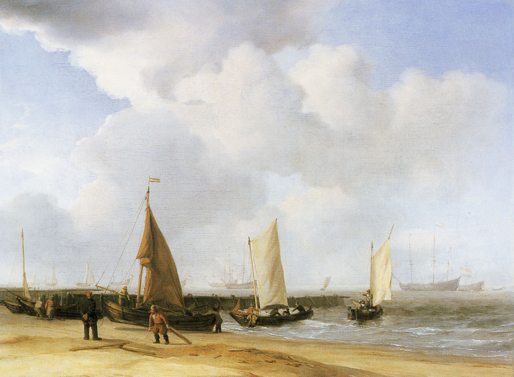 Willem van de Velde the Younger - Beach scene