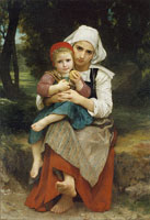William-Adolphe Bouguereau Breton Brother and Sister