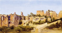 Carl Blechen The ruins of the Septizonium on the Palatine hill in Rome