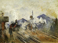 Claude Monet Tracks outside Saint-Lazare Station