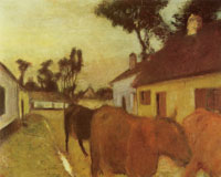 Edgar Degas The return of the herd