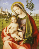 Follower of Giovanni Bellini The Virgin and Child