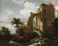 Jacob van Ruisdael Ruined Entrance Gate of Brederode Castle