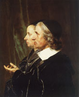 Jan de Bray Double Portrait of Salomon de Bray and Anna Westerbaen
