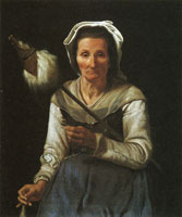 Michael Sweerts Old Woman Spinning