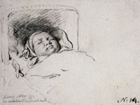 Frans van Mieris the Elder Willem Paets in his cradle