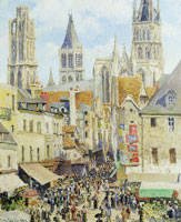 Camille Pissarro Rue de l'Épicerie, Rouen