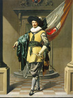 Thomas de Keyser Portrait of Loef Vredericx as a Standard-Bearer