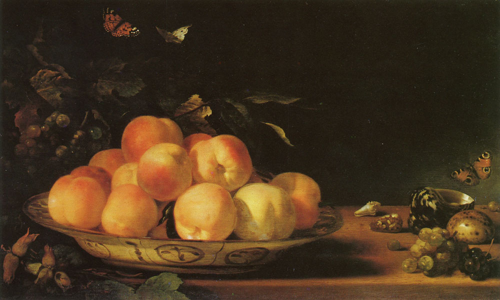 Abraham van Calraet - Still life with peaches