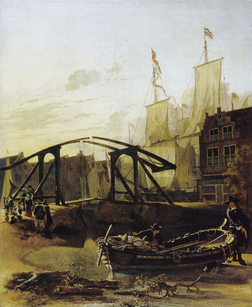 Adam Pijnacker - A Harbor in Schiedam