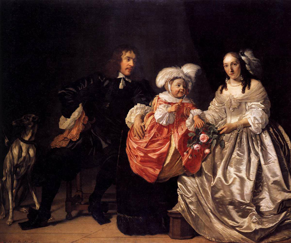 Bartholomeus van der Helst - Pieter Lusacz. van de Venne and Anna de Carpentier with their child