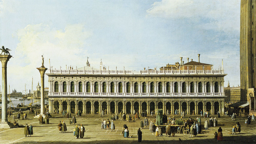Canaletto - The Piazzetta with the Libreria, Venice