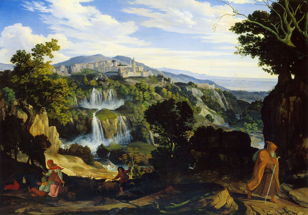 Carl Philipp Fohr - The waterfalls of Tivoli