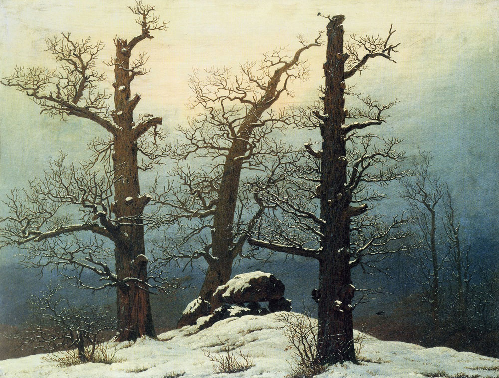 Caspar David Friedrich - Dolmen in the snow