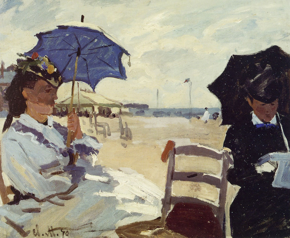 Claude Monet - The Beach at Trouville