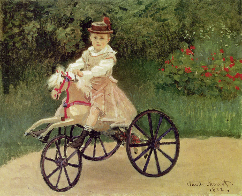 Claude Monet - Jean Monet on His Horse-Tricycle