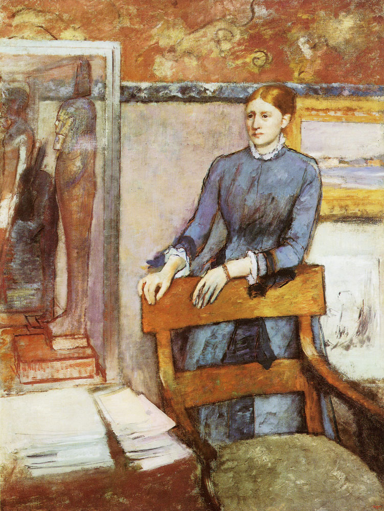 Edgar Degas - Hélène Rouart in her father's study