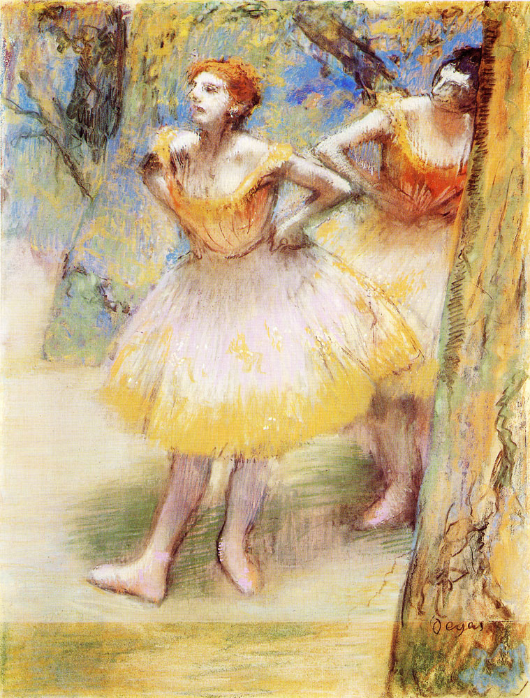 Edgar Degas - Two dancers