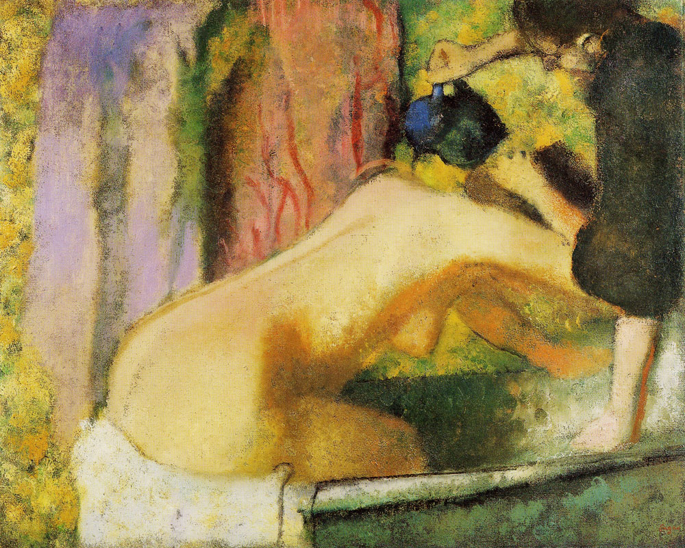 Edgar Degas - Woman at het bath
