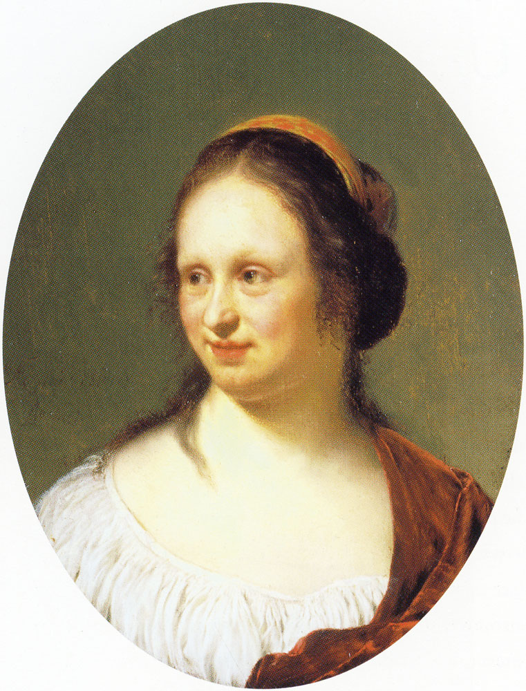 Frans van Mieris the Elder - Portrait of Cunera van der Cock, the painter's wife
