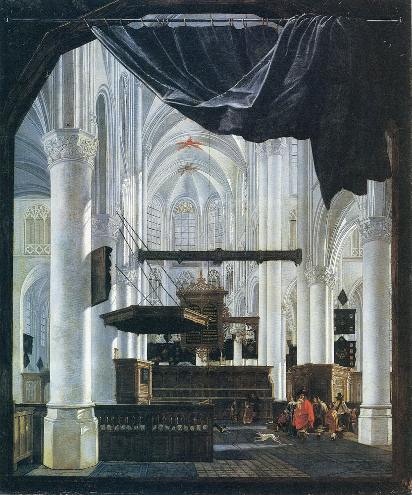Gerard Houckgeest - Interior of the St. Gertrudiskerk, Bergen op Zoom