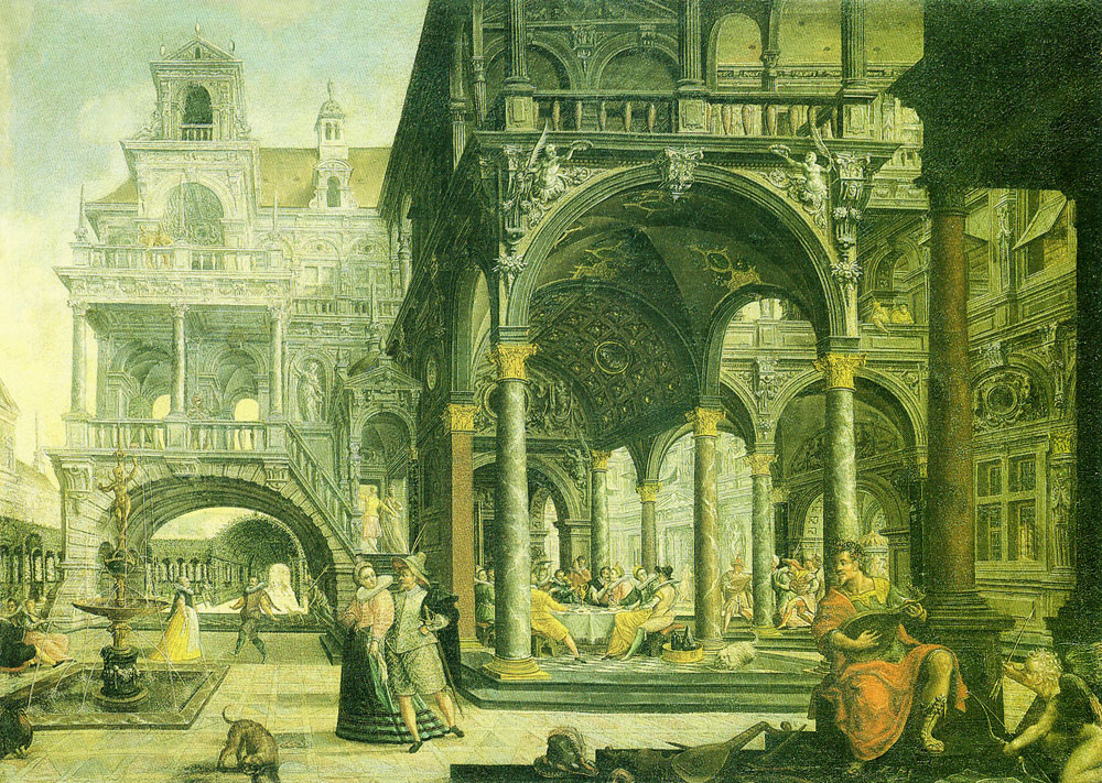 Hendrick Aerts - Imaginary renaissance palace