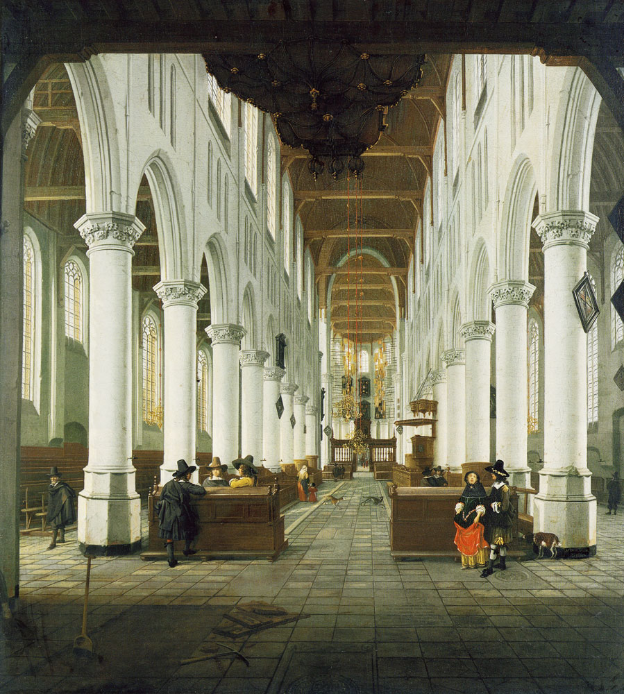 Hendrick van Vliet - View of the interior of the Nieuwe Kerk, Delft
