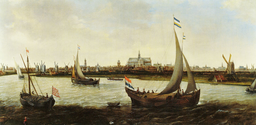 Hendrick Vroom - View of Haarlem from the Buiten Spaarne
