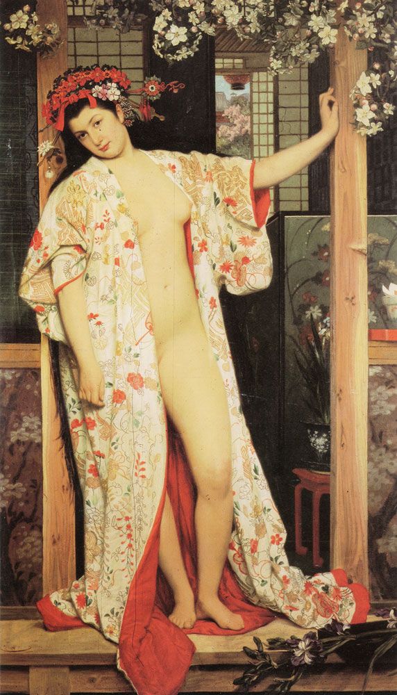 James Tissot - Japanese girl bathing