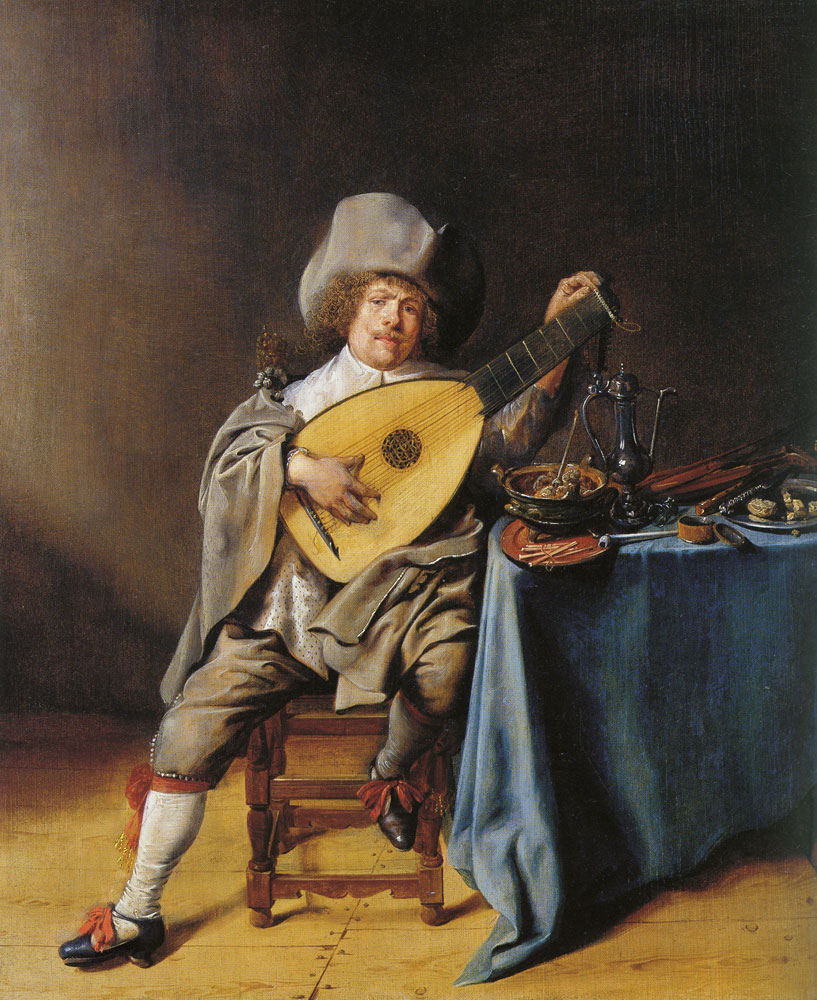 Jan Miense Molenaer - Self-portrait as a lute player