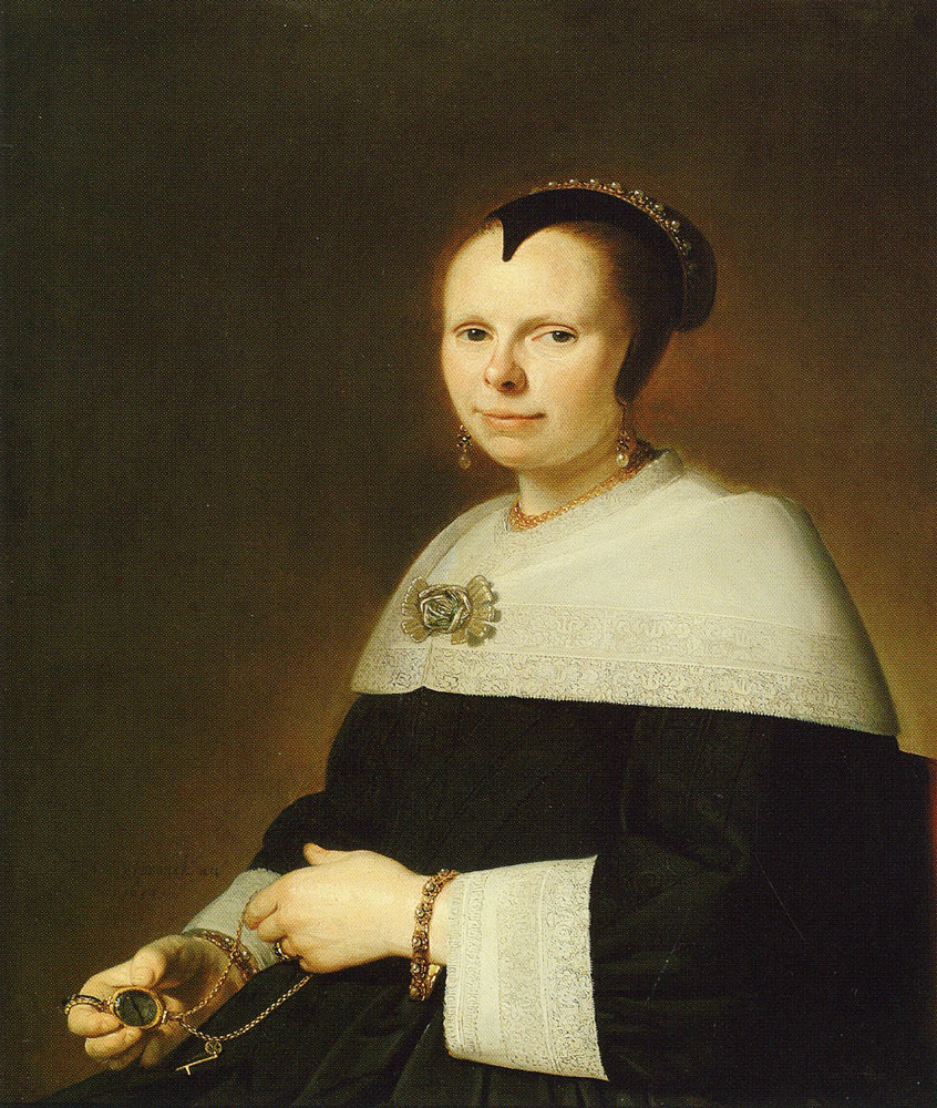 Johannes Verspronck - Portrait of Eva Vos