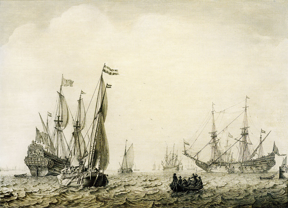 Ludolf Backhuysen - Ships before Vlissingen