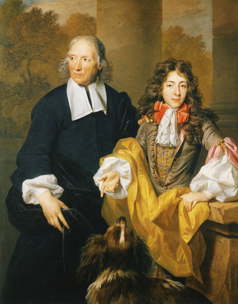 Nicolas de Largilliere - Portrait of a Young Man and His Tutor