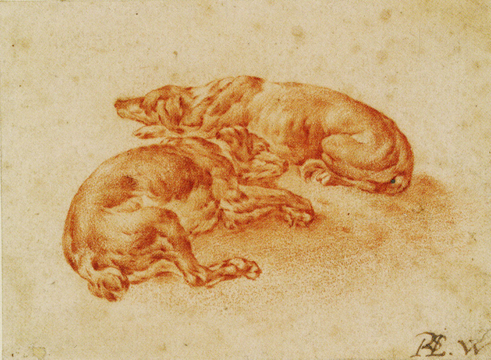 Philips Wouwerman - Two dogs
