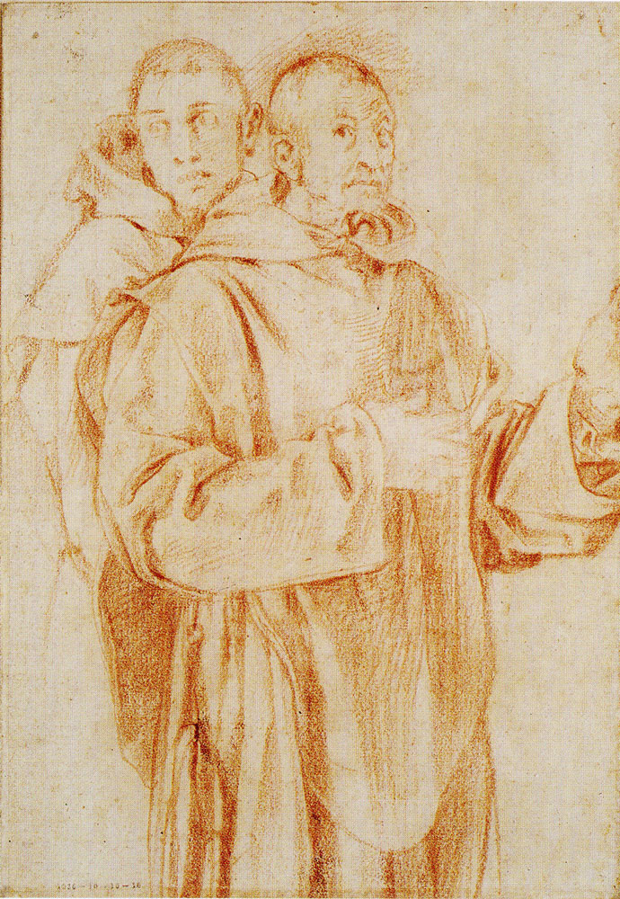 Pontormo - Study of two Monks
