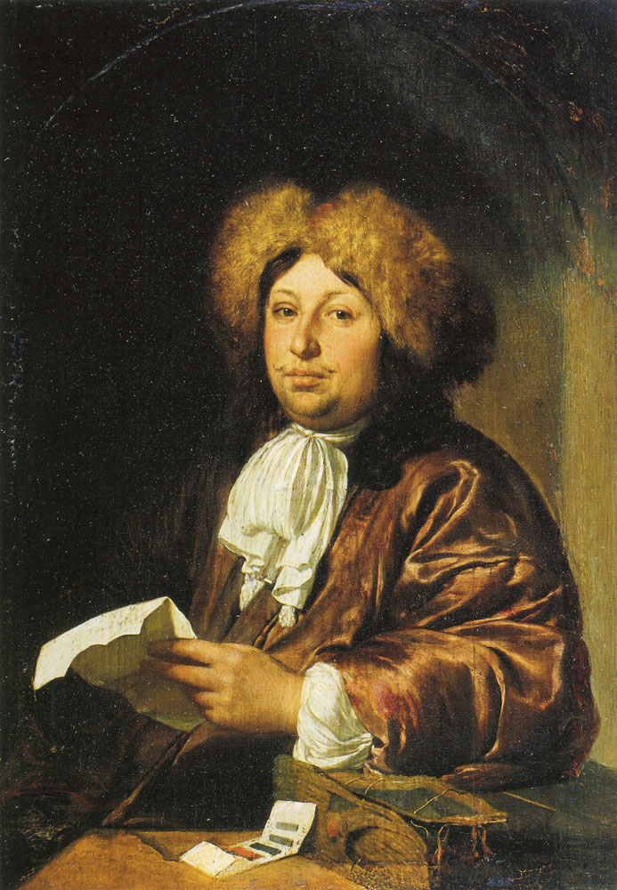 Willem van Mieris - Portrait of a Cloth Merchant