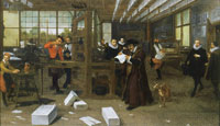 Adriaen van de Venne Interior of an art business