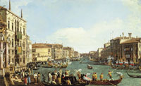 Canaletto A Regatta on the Grand Canal